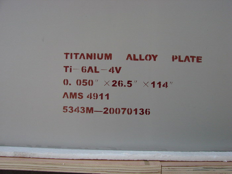 ورقة سبائك التيتانيوم Ti-6AL-4V AMS4911